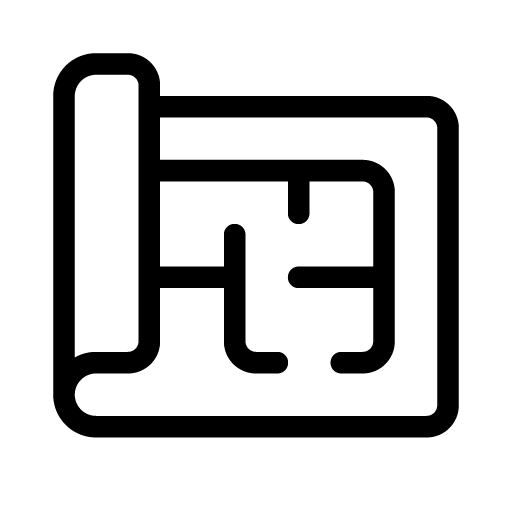 Icono de plano de construcción