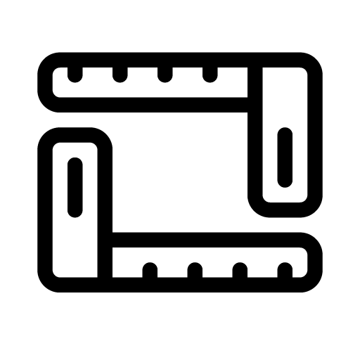 Icono de escuadra de albañil