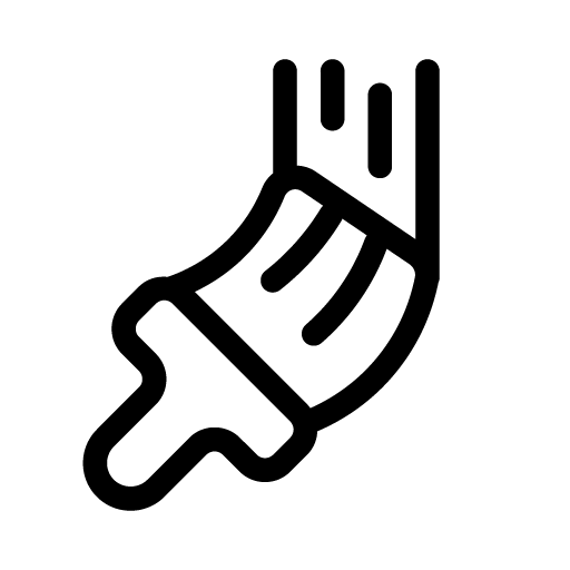 Icono de brocha de pintura